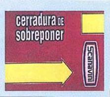 CERRADURA DE SOBREPONER SCANAVINI