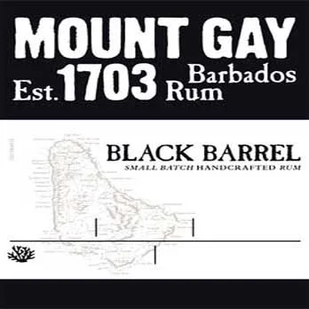 MOUNT GAY EST. 1703 BARBADOS RUM BLACK BARREL SMALL BATCH HANDCRAFTED RUM
