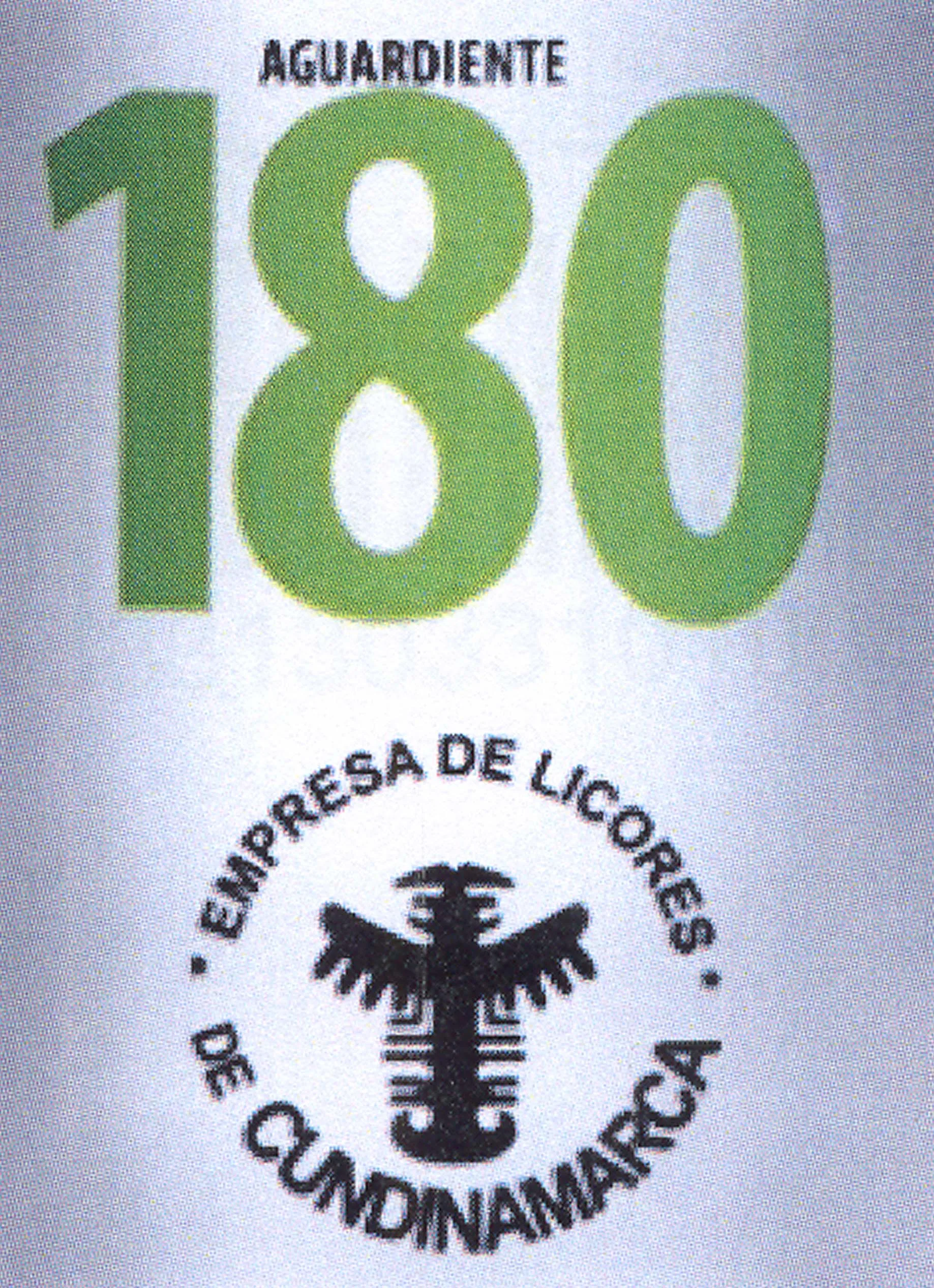 AGUARDIENTE 180 EMPRESA DE LICORES DE CUNDINAMARCA