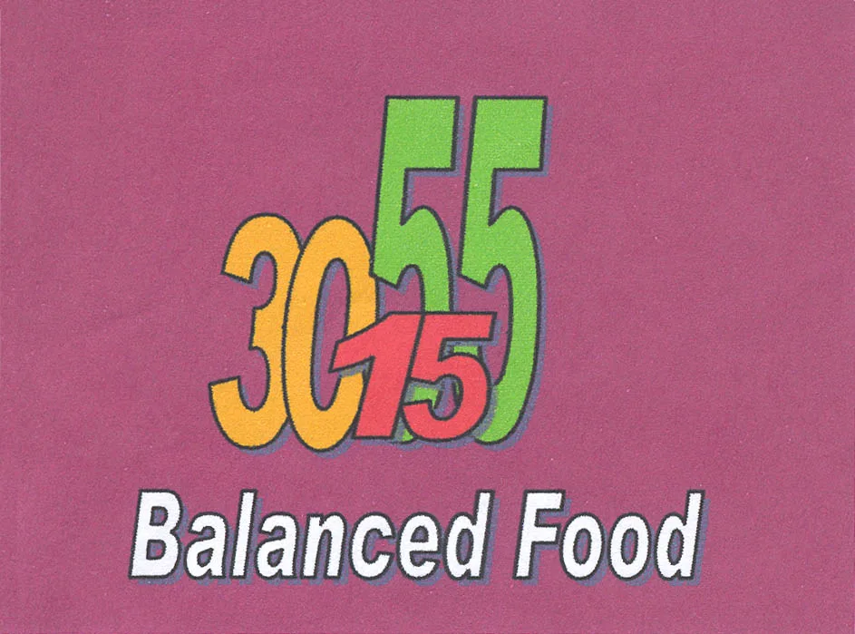 15 30 55 BALANCED FOOD
