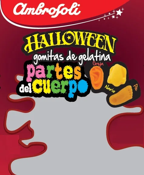 AMBROSOLI HALLOWEEN GOMITAS DE GELATINA PARTES DEL CUERPO