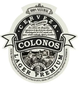 CERVEZA COLONOS LAGER PREMIUM 100 % NATURAL