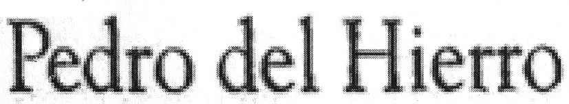 PEDRO DEL HIERRO