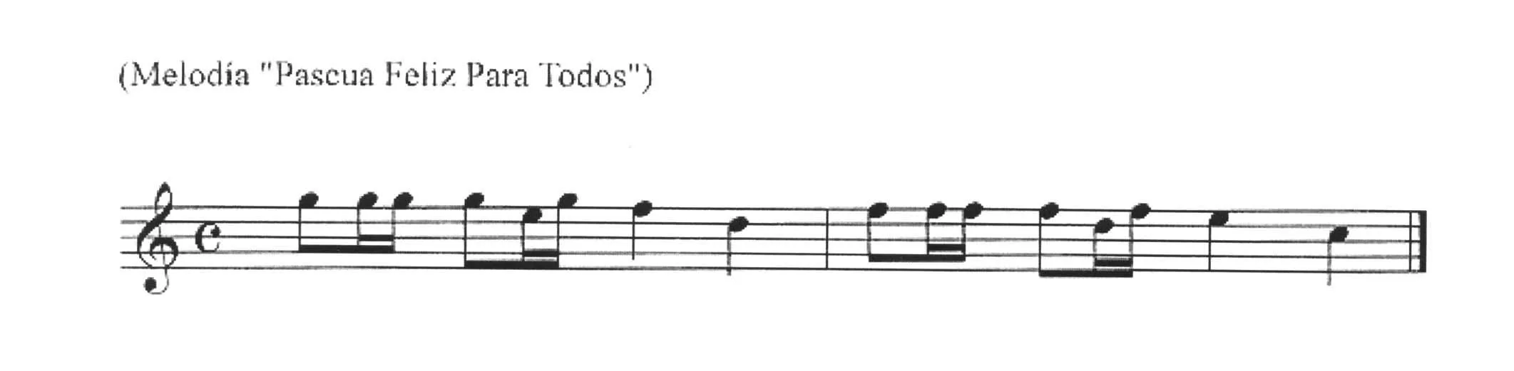 MELODIA "PASCUA FELIZ PARA TODOS"