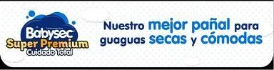 BABYSEC SUPER PREMIUM CUIDADO TOTAL NUESTRO MEJOR PAÑAL PARA GUAGUAS SECAS Y CÓMODAS