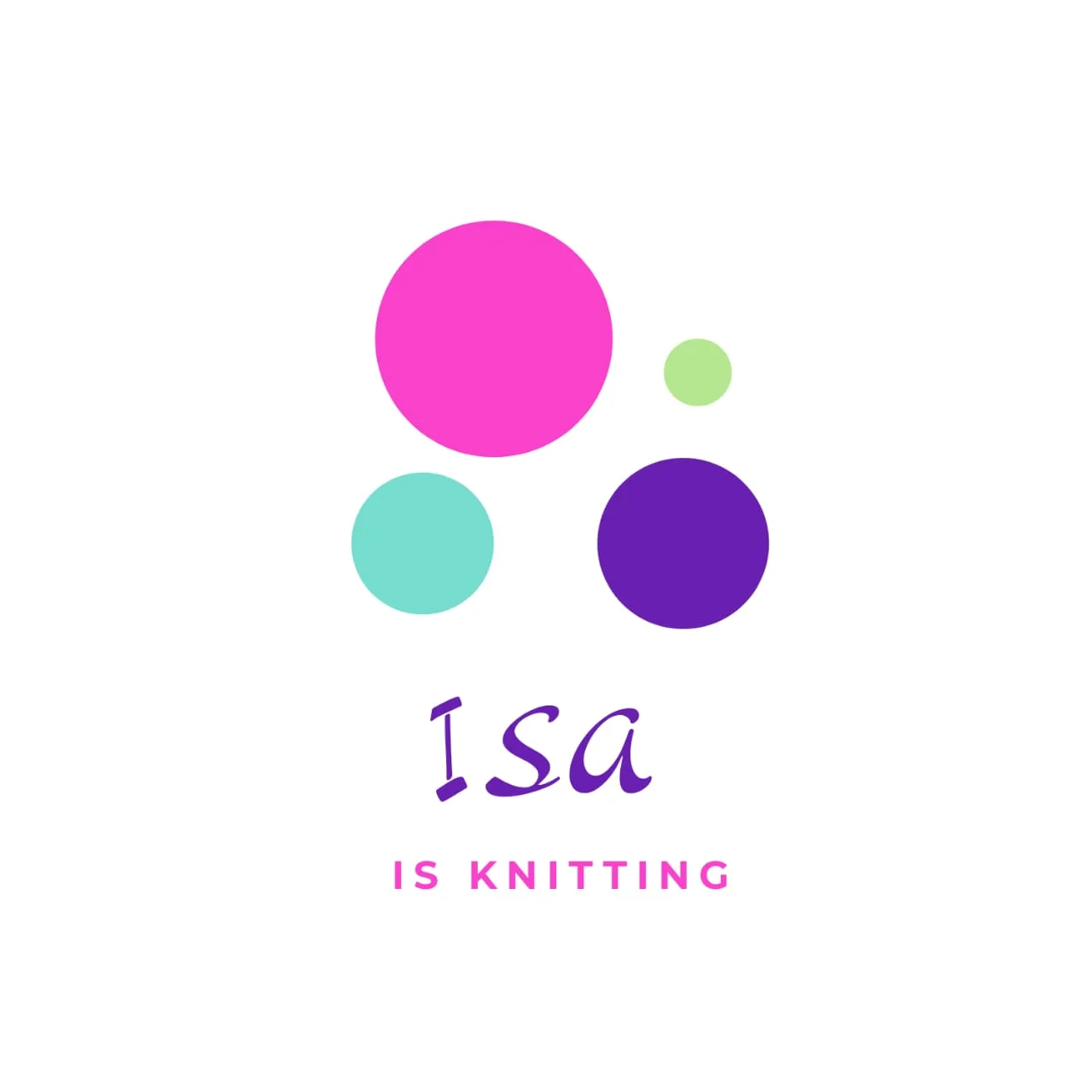 Isa is knitting