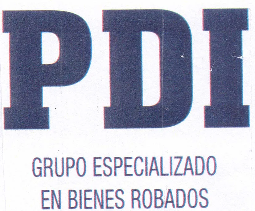 PDI GRUPO ESPECIALIZADO EN BIENES ROBADOS