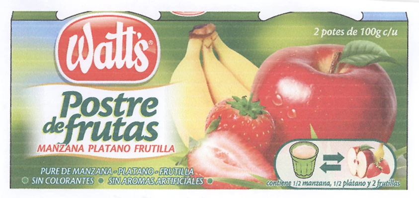 WATT'S POSTRE DE FRUTAS