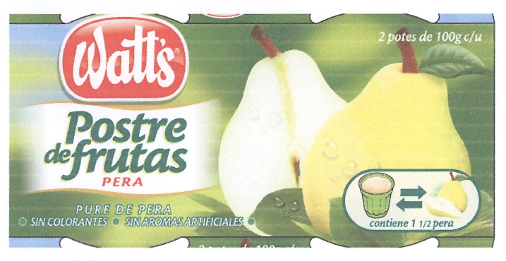 WATT'S POSTRE DE FRUTAS