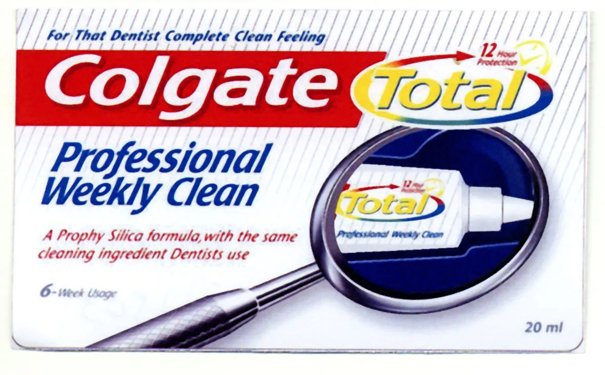 COLGATE TOTAL PROFESSIONAL WEEKLY CLEAN