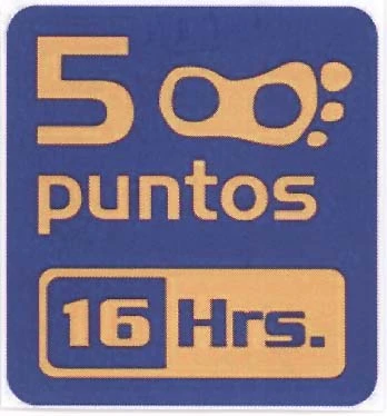 5 PUNTOS 16 HRS.