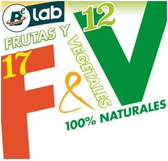 BELAB F&v 17 FRUTAS Y 12 VEGETALES 100% NATURALES