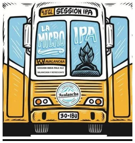 La Micro IPA Avalancha  La Cerveza del Maule