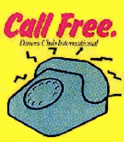 CALL FREE DINERS CLUB INTERNATIONAL