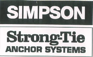 SIMPSON STRONG-TIE ANCHOR SYSTEMS