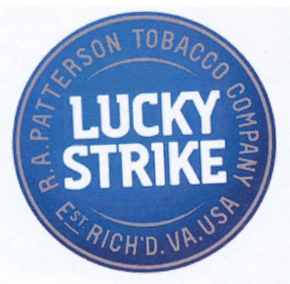LUCKY STRIKE R.A. PATTERSON TOBACCO COMPANY EST RICH' D. V.A. USA
