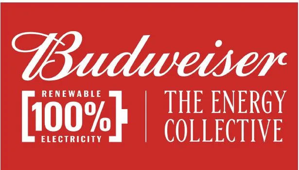 Budweiser THE ENERGY COLLECTIVE RENEWABLE 100% ELECTRICITY