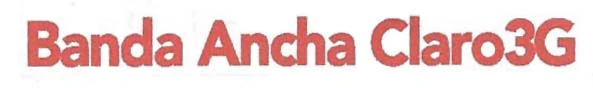 BANDA ANCHA CLARO3G