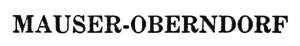 MAUSER OBERNDORF