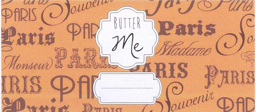 BUTTER ME PARIS SOUVENIR MONSEUR MADAME