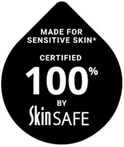 MADE FOR SENSITIVE SKIN CERTIFIED 100% BY SkinSAFE