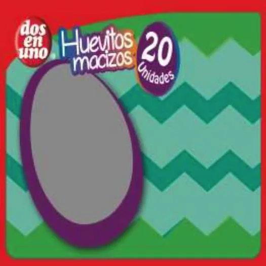 DOS EN UNO Huevitos macizos 20 Unidades