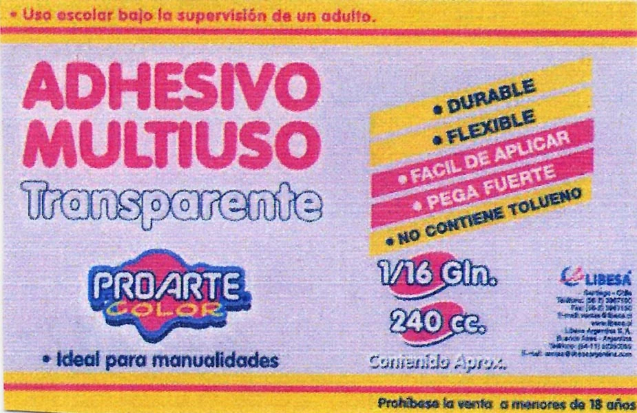 ADHESIVO MULTIUSO PROARTE COLOR