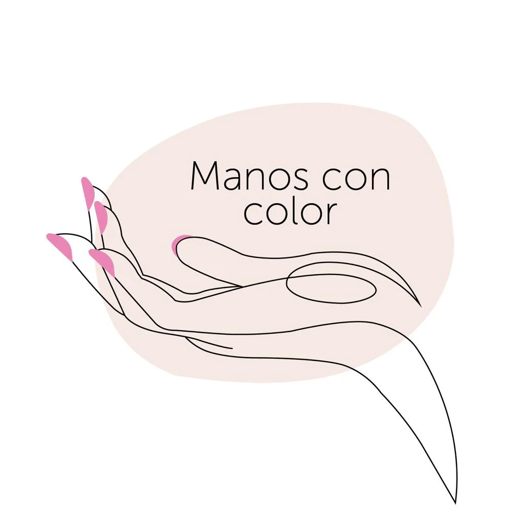 Manos con color