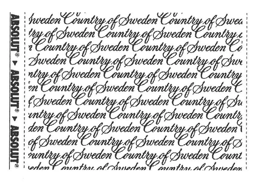 ABSOLUT COUNTRY OF SWEDEN