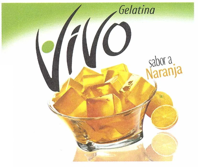 VIVO GELATINA SABOR A NARANJA