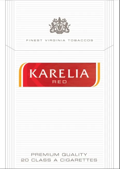 FINEST VIRGINIA TOBACCOS KARELIA RED PREMIUM QUALITY 20 CLASS A CIGARETTES