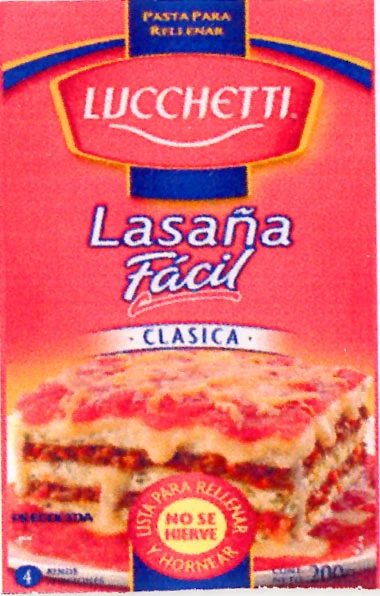 LUCCHETTI LASAÑA FACIL