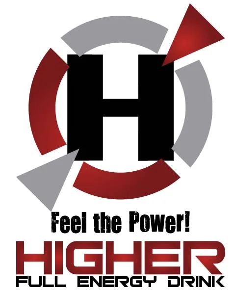 H FEEL THE POWER! HIGHER FULL ENERGY DRINK