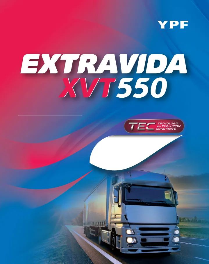 YPF EXTRAVIDA XVT 550 TEC TECNOLOGÍA EN EVOLUCIÓN CONSTANTE