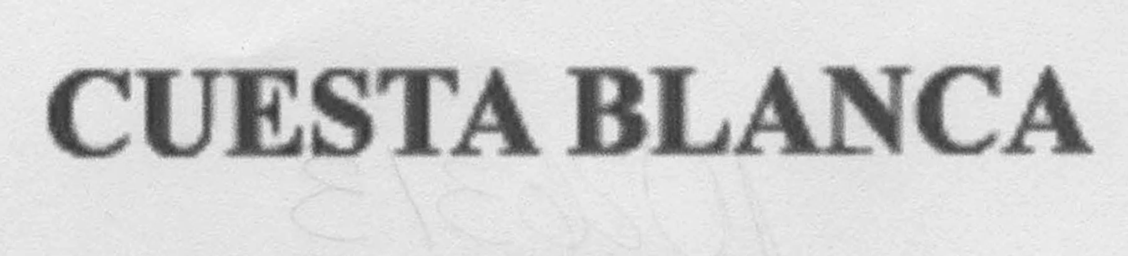 CUESTA BLANCA
