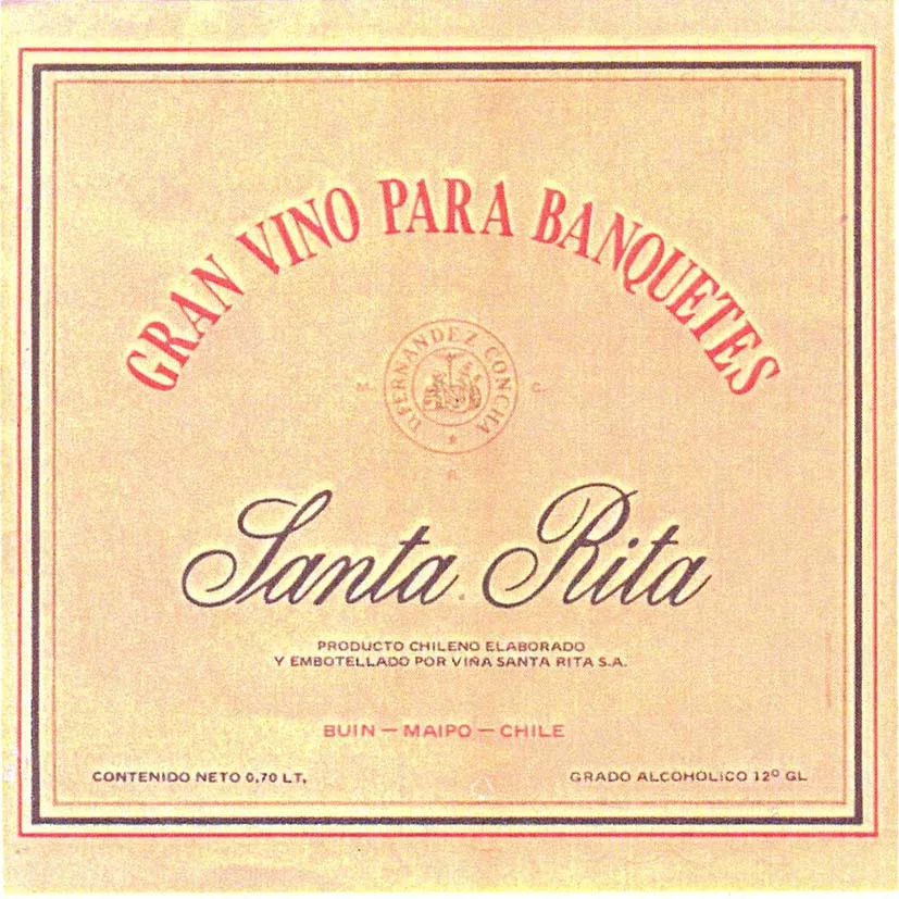 SANTA RITA GRAN VINO PARA BANQUETES