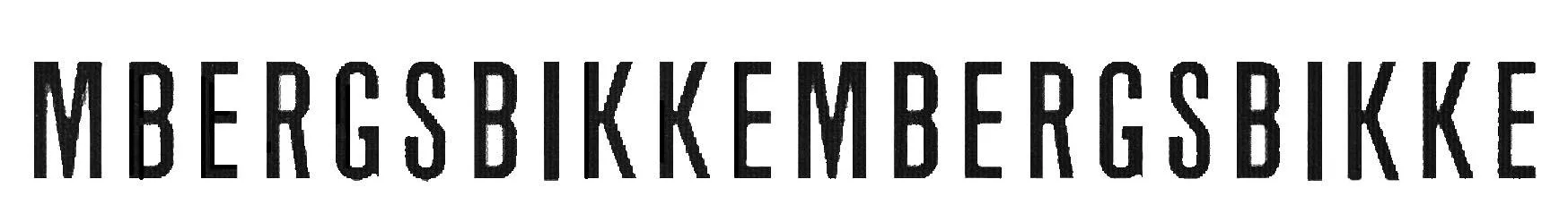 MBERGSBIKKEMBERGSBIKKE