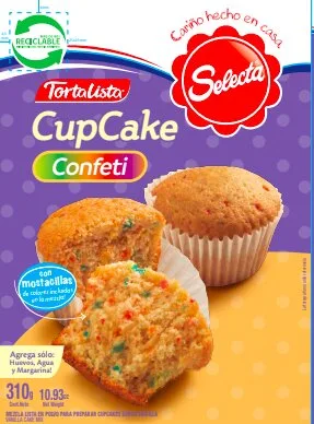 SELECTA TORTALISTA CUPCAKE CONFETI