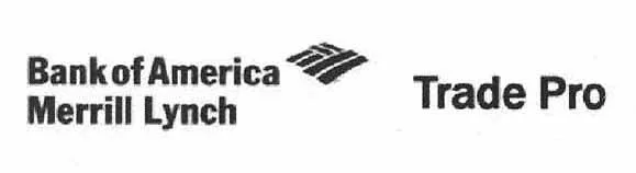 TRADE PRO BANK OF AMERICA MERRILL LYNCH