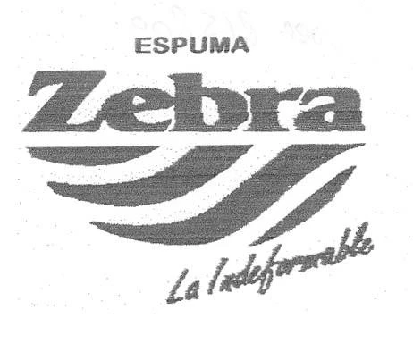 ESPUMA ZEBRA LA INDEFORMABLE