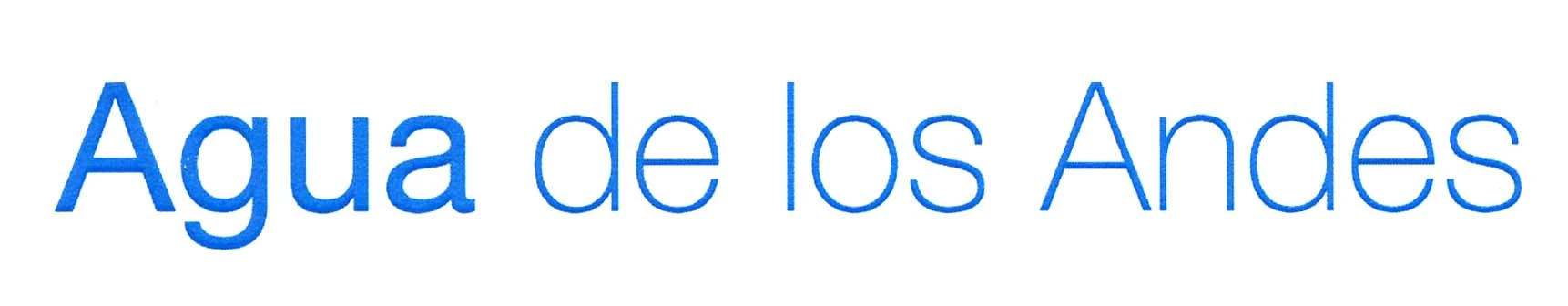 AGUA DE LOS ANDES