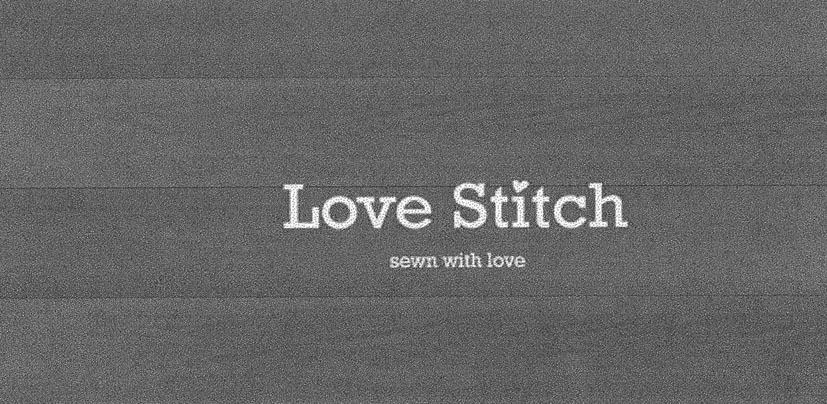LOVE STITCH SEWN WITH LOVE