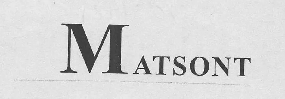 MATSONT