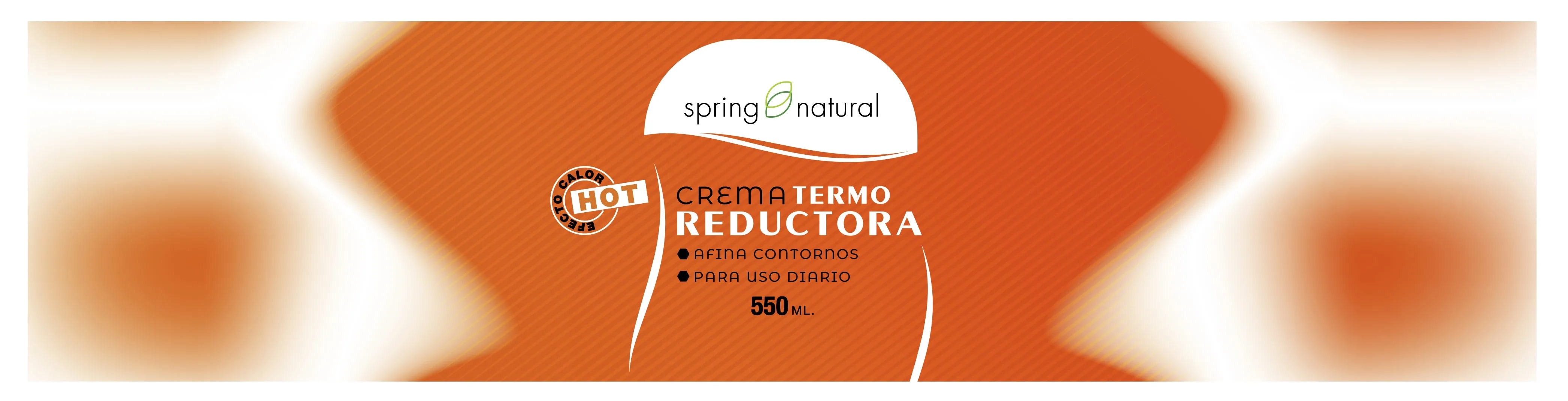 spring natural EFECTO CALOR HOT CREMA TERMO REDUCTORA