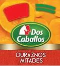 DOS CABALLOS DURAZNOS MITADES