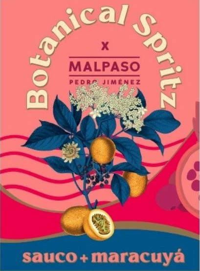BOTANICAL SPRITZ X MALPASO PEDRO JIMÉNEZ SAUCO + MARACUYÁ