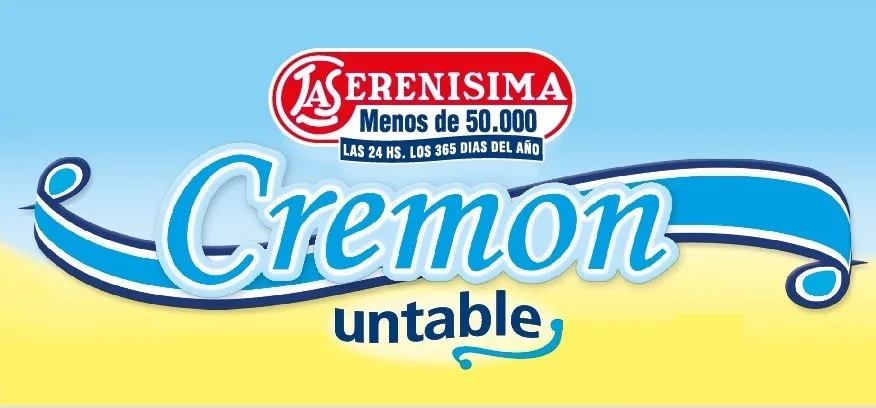 LA SERENISIMA MENOS DE 50.000 LAS 24 HS. LOS 365 DIAS DEL AÑO CREMON UNTABLE
