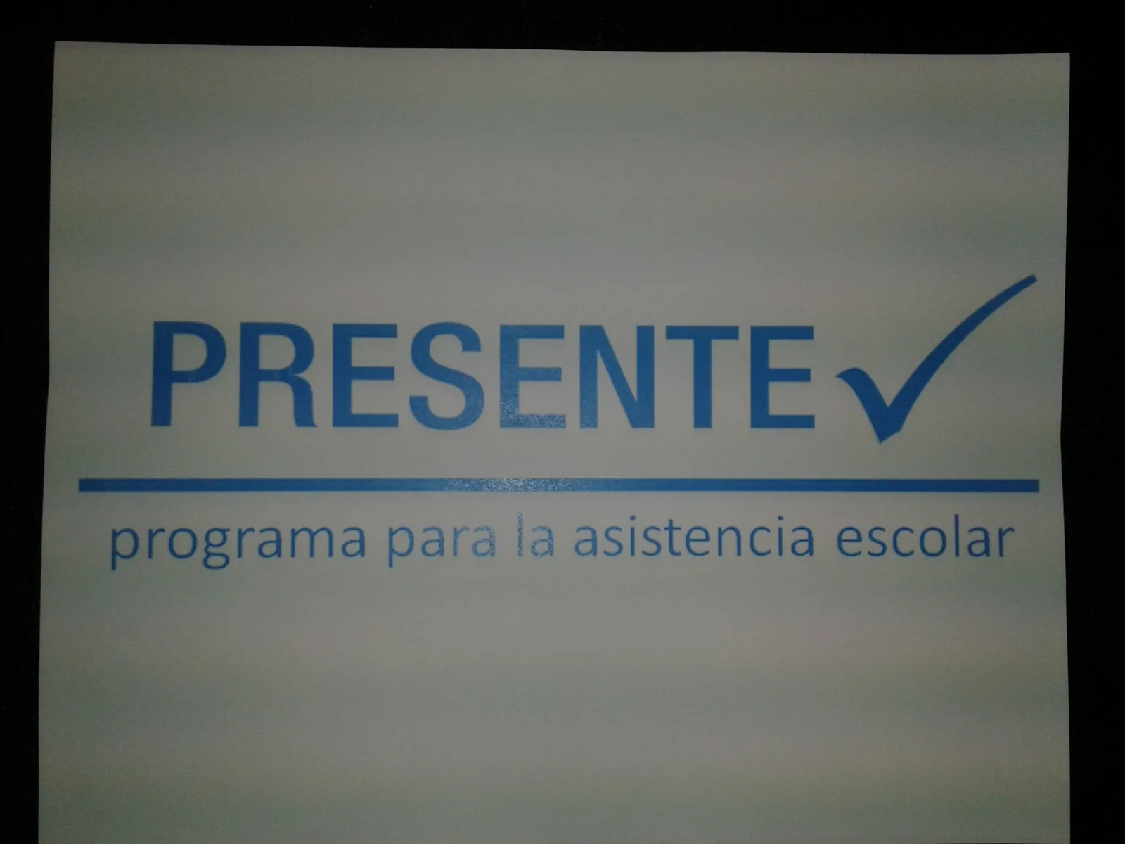 PRESENTE PROGRAMA PARA LA ASISTENCIA ESCOLAR
