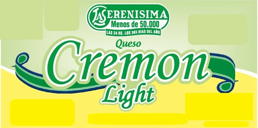 LA SERENISIMA MENOS DE 50000 LAS 24 HS. LOS 365 DIAS DEL AÑO QUESO CREMON LIGHT