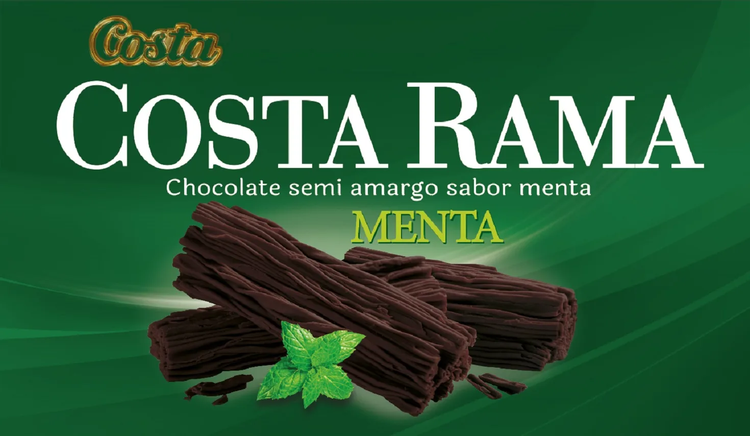 COSTA COSTA RAMA CHOCOLATE SEMI AMARGO SABOR MENTA MENTA